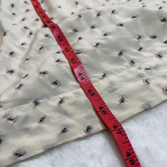 Munthe Curtis Dress Cream Floral Midi Ruffle NWT Sz 0 / XS - Picture 14 of 16